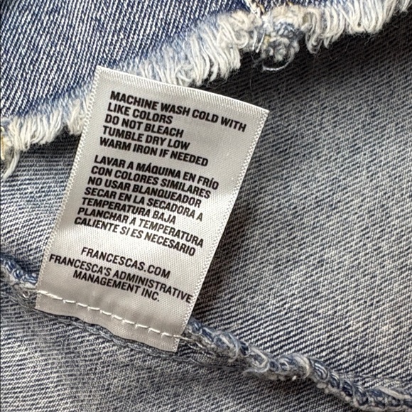 Francesca's Collections Light Blue Denim Jacket - Picture 6 of 8